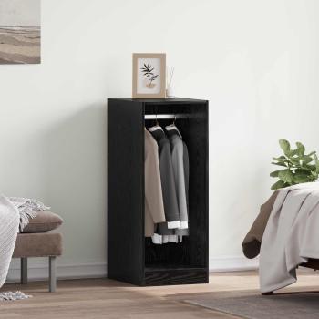 ARDEBO.de - Kleiderschrank Schwarz Eichen-Optik 41 x 48 x 102 cm