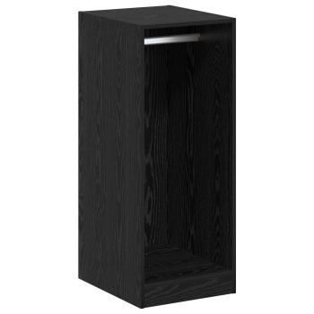 Kleiderschrank Schwarz Eichen-Optik 41 x 48 x 102 cm