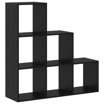 Raumteiler Bücherregal 6 Ebenen 99 x 29 x 99 cm Holzwerkstoff