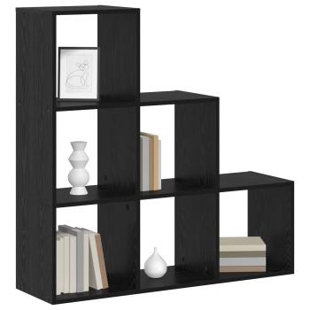 Raumteiler Bücherregal 6 Ebenen 99 x 29 x 99 cm Holzwerkstoff