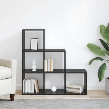 Raumteiler Bücherregal 6 Ebenen 99 x 29 x 99 cm Holzwerkstoff