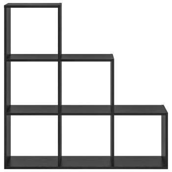 Raumteiler Bücherregal 6 Ebenen 99 x 29 x 99 cm Holzwerkstoff