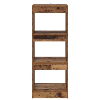 Bücherregal 3 Ebenen 40 x 30 x 103 cm Holzwerkstoff Braun