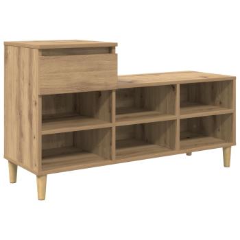 Schuhschrank 102 x 36 x 60 cm Holzwerkstoff Artisan-Eiche