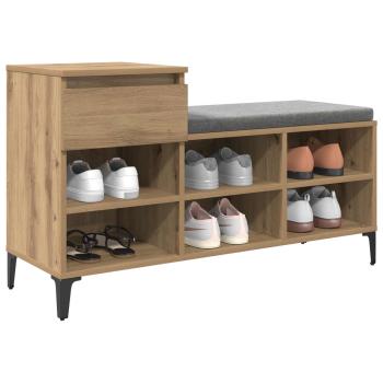 Schuhschrank 102 x 36 x 60 cm Holzwerkstoff Artisan-Eiche