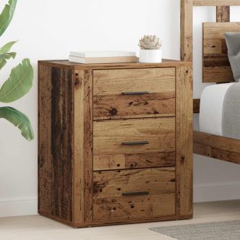 ARDEBO.de - Nachttisch Altholz 35 x 50 x 60 cm Holzwerkstoff