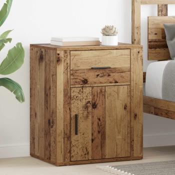 ARDEBO.de - Nachttisch Altholz 35 x 50 x 60 cm Holzwerkstoff