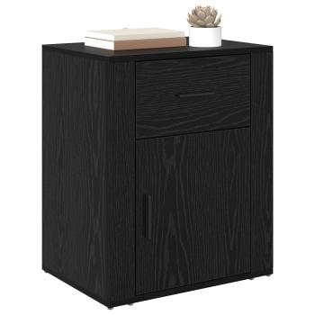 Nachttisch Schwarz Eichen-Optik 35 x 50 x 60 cm Holzwerkstoff