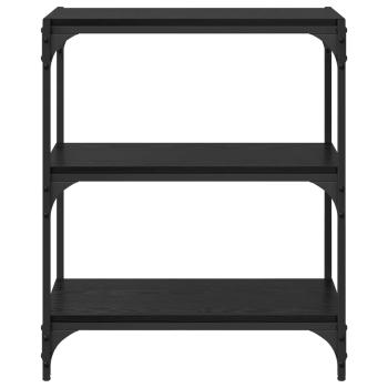 Bücherregal Schwarz Eichen-Optik 60 x 33 x 70,5 cm