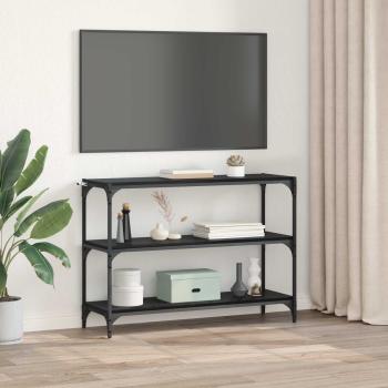 Bücherregal Schwarz Eichen-Optik 100 x 33 x 70,5 cm