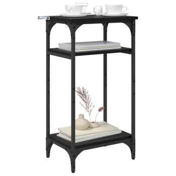 Beistelltisch Schwarz Eichen-Optik 40 x 30 x 75 cm