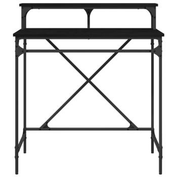 Schreibtisch Schwarz Eichen-Optik 80 x 50 x 90 cm Holzwerkstoff