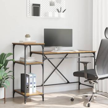 ARDEBO.de - Schreibtisch Altholz Holzwerkstoff 135 x 50 x 90 cm