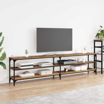 ARDEBO.de - TV-Schränk 200 x 30 x 50 cm Altholz Verbundholz und Eisen