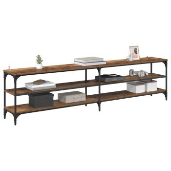 TV-Schränk 200 x 30 x 50 cm Altholz Verbundholz und Eisen