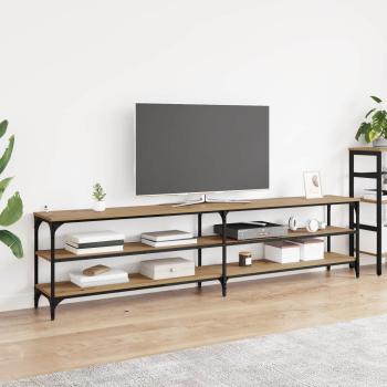 ARDEBO.de - TV-Schränk 200 x 30 x 50 cm Artisan-Eiche Verbundholz und Eisen