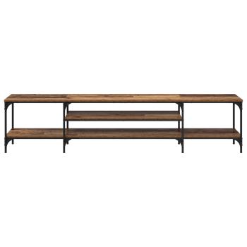 TV-Schränk Altholz 201 x 35 x 45 cm Verbundholz und Eisen