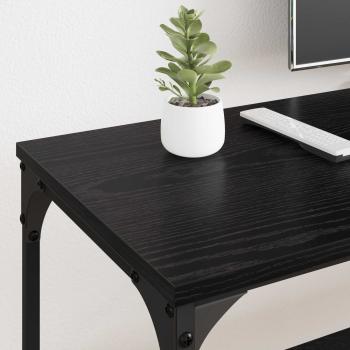 TV-Schränk Schwarz Eichen-Optik 201 x 35 x 45 cm