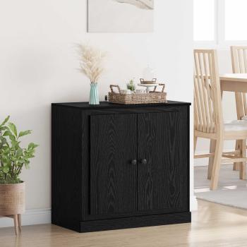 ARDEBO.de - Sideboard 70 x 35,5 x 67,5 cm Schwarz Eichen-Optik