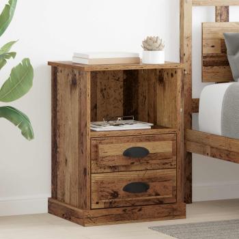 ARDEBO.de - Nachttisch Altholz 36 x 43 x 60 cm Holzwerkstoff