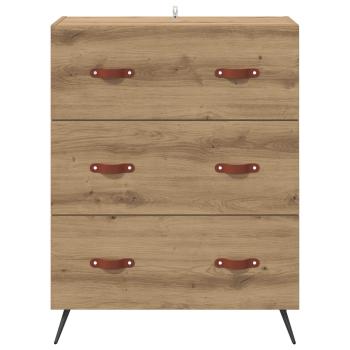 Kommode 3-Schublade Artisan-Eiche 69,5 x 34 x 90 cm