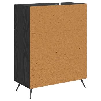 Kommode Schwarze Eiche 69,5 x 34 x 90 cm Holzwerkstoff