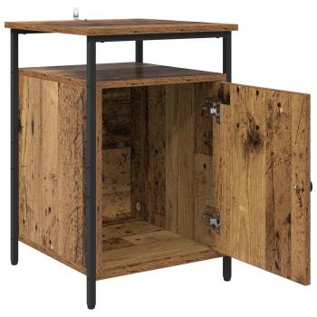 Nachttisch 2 Stk. Altholz 40 x 42 x 60cm Holzwerkstoff