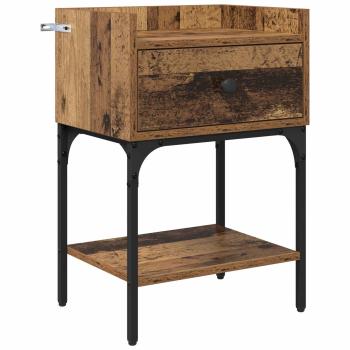 Nachttisch Altholz 40 x 29 x 60 cm Holzwerkstoff