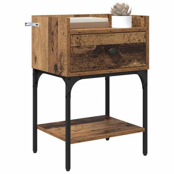 Nachttisch Altholz 40 x 29 x 60 cm Holzwerkstoff