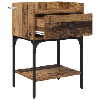 Nachttisch Altholz 40 x 29 x 60 cm Holzwerkstoff