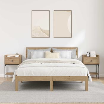 Nachttisch 2 Stk. Artisan-Eiche 40 x 29 x 60 cm Holzwerkstoff