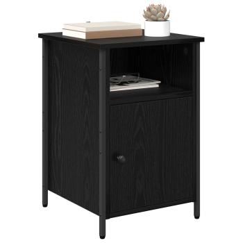 Nachttisch Schwarz Eichen-Optik 40 x 42 x 60 cm Holzwerkstoff