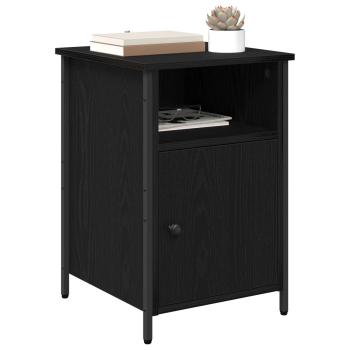 Nachttisch 2 Stk. Schwarz Eichen-Optik 40 x 42 x 60 cm