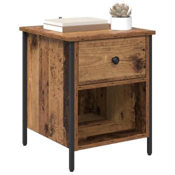 Nachttisch 2 stk. Altholz 40 x 42 x 50 cm Holzwerkstoff