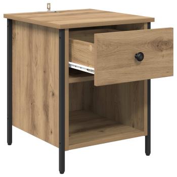 Nachttisch 2 stk. Artisan-Eiche 40 x 42 x 50 cm Holzwerkstoff