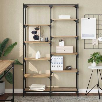 Regal 9 Ebenen 100 x 32 x 170 cm Holzwerkstoff Artisan-Eiche