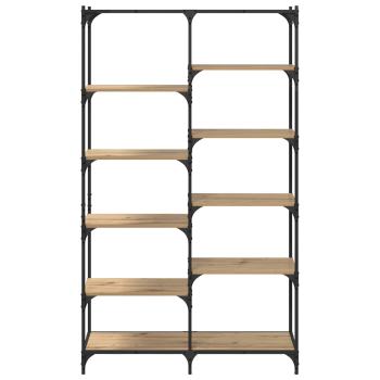 Regal 9 Ebenen 100 x 32 x 170 cm Holzwerkstoff Artisan-Eiche