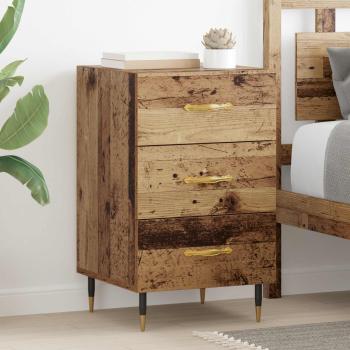 ARDEBO.de - Nachttisch Altholz 40 x 40 x 66 cm Holzwerkstoff