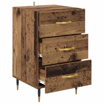 Nachttisch Altholz 40 x 40 x 66 cm Holzwerkstoff