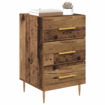 Nachttisch Altholz 40 x 40 x 66 cm Holzwerkstoff