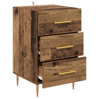 Nachttisch Altholz 40 x 40 x 66 cm Holzwerkstoff