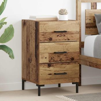 ARDEBO.de - Nachttisch Altholz 40 x 40 x 66 cm Holzwerkstoff
