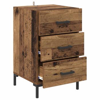 Nachttisch Altholz 40 x 40 x 66 cm Holzwerkstoff