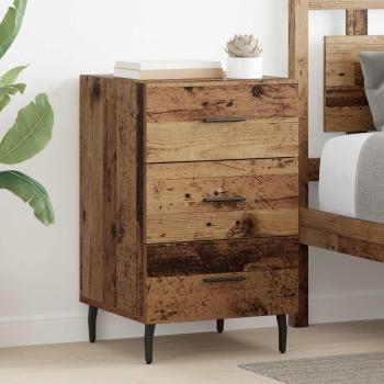 ARDEBO.de - Nachttisch Altholz 40 x 40 x 66 cm Holzwerkstoff