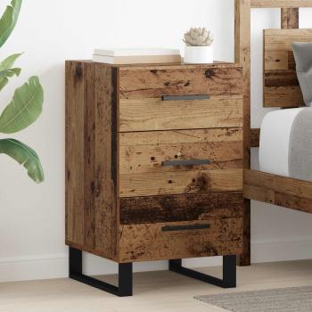 ARDEBO.de - Nachttisch Altholz 40 x 40 x 66 cm Holzwerkstoff