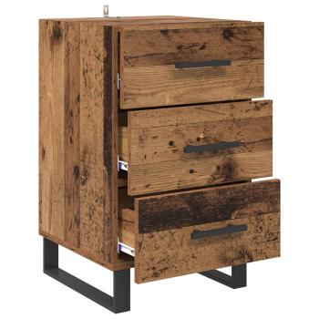 Nachttisch Altholz 40 x 40 x 66 cm Holzwerkstoff