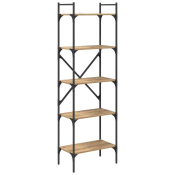 Bücherregal 5 Ebenen 56 x 32 x 174 cm Holzwerkstoff