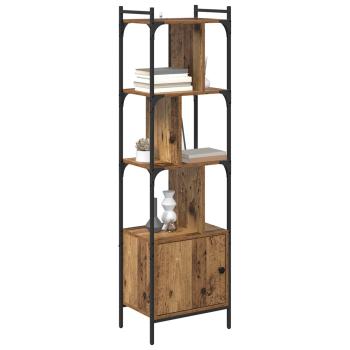 Bücherregal 6 Ebenen 44,5 x 30 x 154,5 cm Holzwerkstoff Altholz