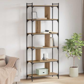 ARDEBO.de - Bücherregal 5 Ebenen 76 x 32 x 192 cm Holzwerkstoff