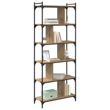 Bücherregal 5 Ebenen 76 x 32 x 192 cm Holzwerkstoff